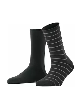 FALKE | Sneakersocken Happy Stripe 2er Pkg black | 